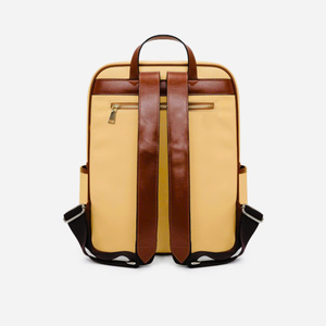 Mochila enrollable moderna de nuevo diseño personalizado del fabricante de Vietnam cuero genuino impermeable Unisex cremallera Cierre de cerrojo ocio - Product Image 2