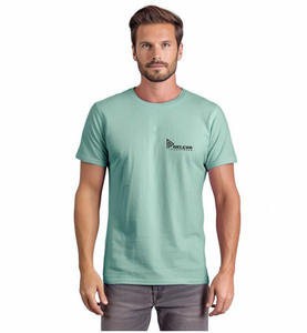Camiseta de Hombre Lisa de Corte Ajustado, Diseño Personalizado, 250 g/m², Transpirable, Camiseta Lisa de Tela Ligera, Camiseta de Hombre al por Mayor - Product Image 4