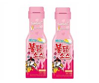 Sauce épicée à saveur de poulet chaud Samyang Buldak 200g x 2 bouteilles (rouge et noir) Ingrédients primaires du piment mangue certifié halal