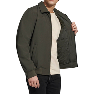 Men's Winter Canvas Bomber Jacket-Customizable Colors & Front Logo Eco-Friendly Windproof Wholesale Available - Product Image 5