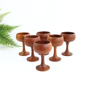 Verres à vin en bois de luxe verres à pied en bois verres à boire meilleur choix fabriqué au Vietnam - Product Image 2