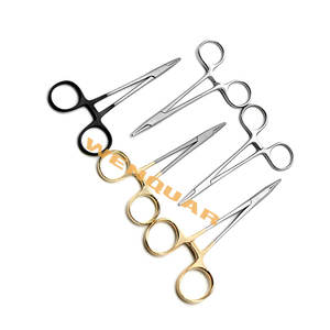 Nuevos fórceps para mosquitos Hemostat Hemostatic Clamp 12cm/15cm Str/Cvd Herramienta quirúrgica Anillo de revestimiento negro Instrumnets - Product Image 4