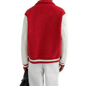 Vente en gros de vestes universitaires personnalisées pour hommes, vêtements de rue à col montant - Product Image 6