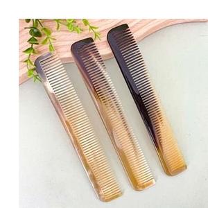 Peigne à barbe en corne de buffle naturelle, peigne à cheveux fait à la main pour un massage professionnel - Product Image 6