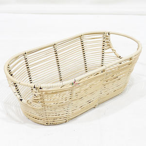 Artex Dong Thap Factory <b>Plastic</b> Wicker <b>Tray</b> for Kitchen Storage Food <b>Serving</b> and Decorative Organizer for Home Use - Product Image 1
