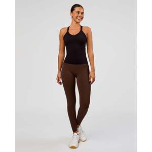 Luxe Comfort <b>Women's</b> Shelf Bra <b>Tank</b> <b>Top</b>-<b>Black</b> - Product Image 4