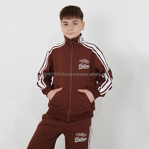 Vente en gros Ensemble de survêtements à col haut en tissu à deux fils de haute qualité pour garçons de Turquie pour enfants - Product Image 3