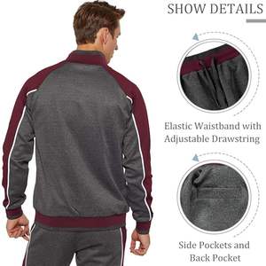 ชุดวอร์มผ้าฝ้าย100% สำหรับผู้ชายชุดวอร์มสำหรับใส่เล่นยิมดีไซน์ออกแบบโลโก้ได้ตามต้องการ - Product Image 6