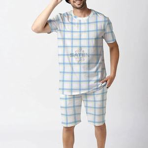 Ensemble T-shirt et short en coton respirant pour homme, tendance 2025, vêtements décontractés de haute qualité, ensemble double - Product Image 3