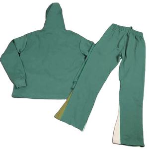 Ensemble de survêtement de sport pour homme de haute qualité, survêtement de sport pour la salle de sport, pantalon personnalisé, ensemble 2 pièces, survêtement évasé pour homme et femme - Product Image 3