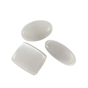 Pierre naturelle de sélénite, cristal de forme mixte, pierre précieuse en vrac, cabochon, cristal de guérison, pierre précieuse, toutes formes, cabochon - Product Image 5