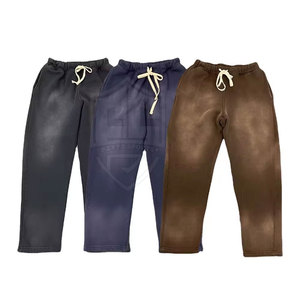 Nouvelle mode pour hommes, pantalon grande taille délavé au soleil, tissu en coton confortable, couleur personnalisable, style décontracté, hiver - Product Image 1
