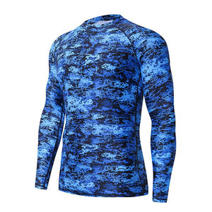 2024 personalizado nueva llegada compresión Fitness camisa Rash Guard Oem venta al por mayor de alta calidad Rash Guard - Product Image 3