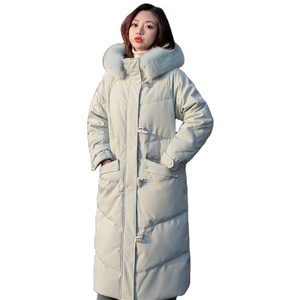 Meilleure qualité manteaux d'hiver pour les femmes pas cher prix à capuche veste mouton fourrure garniture brillant Puffer Trench vêtements d'extérieur laine tissu coton - Product Image 1