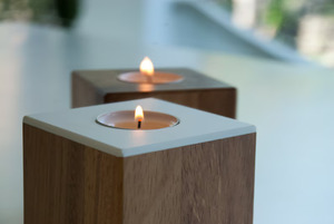Bougeoir fait main/T Light pour la décoration de la maison Bougeoir en bois d'acacia Bougeoir en bois Bougeoir moderne en bois léger - Product Image 4