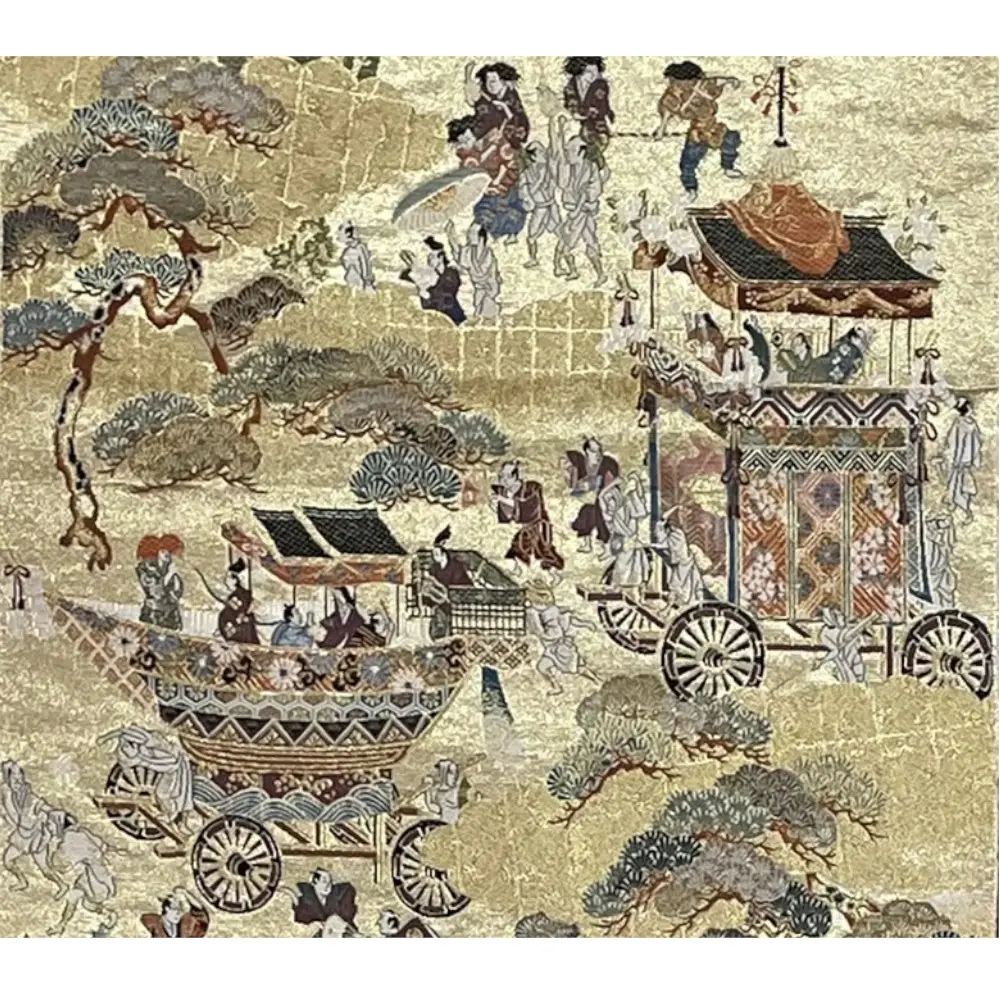 Luxurious interior decorating 2022 new design japanese traditional obi tapestry fabric