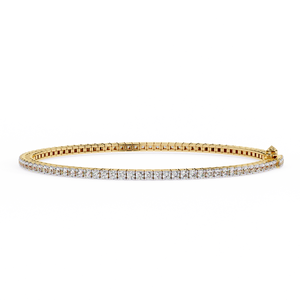 Fabulous 18K <b>Gold</b> Lab Grown Diamond Bracelet & <b>Bangle</b> Luxurious Jewelry Accessory - Product Image 2