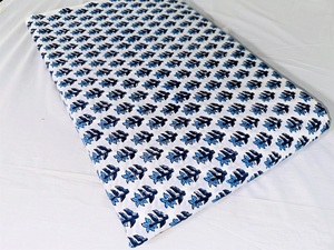 ผ้าฝ้ายออร์แกนิคพิมพ์ลายด้วยมือ ขนาด 44 นิ้ว/111 ซม. 100% ผ้าฝ้ายเนื้อนุ่ม ย้อมสีธรรมชาติ สำหรับตัดเย็บกระเป๋าเด็ก ผ้าม่าน กันสาด ขายส่ง - Product Image 5