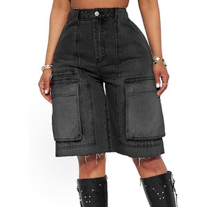 Shorts surdimensionnés légers pour femmes Shorts surdimensionnés pour femmes de couleur personnalisée Shorts surdimensionnés pour femmes respirants à usage décontracté - Product Image 1