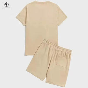 Custom <b>Men</b> Summer Fashion Set Breathable Cotton Casual <b>T</b>-<b>Shirt</b> <b>And</b> <b>Shorts</b> 2 Piece <b>Short</b> Tracksuit - Product Image 6
