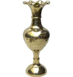 decorations <b>vintage</b> classical design brass flower <b>vase</b> wholesale Flower Printed design brass flower <b>vase</b> for home decorations - Product Image 2