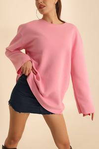 2025 última sublimación logotipo personalizado sudadera de mujer en diferentes estilos sudaderas de algodón personalizadas sin capucha - Product Image 5