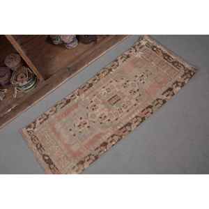 พรมขนสัตว์ตุรกีสีเบจ330ft 140 x วินเทจงานปะติดดีไซน์คลาสสิกแฮนด์เมดสำหรับห้องนั่งเล่นสำหรับวัยรุ่น - Product Image 5