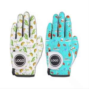 Guantes de golf suaves con logotipo personalizado para hombres y niños, cuero lavable y Cabretta para deportes al aire libre - Product Image 6