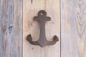 Gancho de hierro fundido para Toalla de baño, ancla náutica, regalo de boda, estilo de Isla Larga, decoración marítima para el hogar - Product Image 6