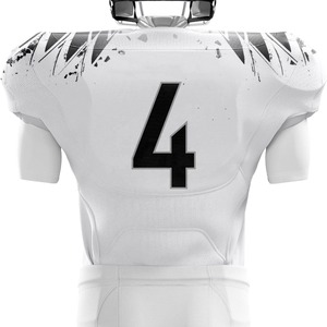 Maillots de football américain personnalisés, respirants, en tissu de maille sergé, uniformes d'équipe, hommes grande taille 100% polyester - Product Image 6