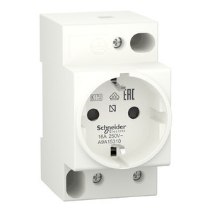 Per SCHNEIDER ELECTRIC A9A15310, Base per Relè DIN IPC-2P+E 16A 250VAC KEMA VDE 0620, Standard Tedesco - Product Image 1