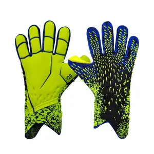Gants de football américain pour enfants Handlady Brand Vente en gros Stock Cuir synthétique doré Revêtement en silicone Excellente adhérence Antidérapant - Product Image 1