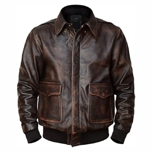 Chaqueta de cuero de diseño de moda de alta calidad para hombre de primera calidad - Product Image 3