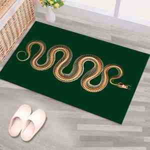Alfombra con Estampado de Serpiente - Moderna, Personalizable, Suave, Lavable a Máquina, con Pelo Suave - Product Image 5