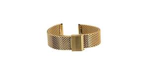 Bracelet de montre unisexe WD011 en acier inoxydable doré, de luxe, professionnel, étanche, respirant, durable, réglable, souple et léger - Product Image 4