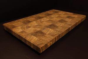 Planche à découper rectangulaire en bois d'acacia massif, faite à la main, durable, naturelle, pour légumes, fruits, viande, pain, cuisine, 1,2 cm - Product Image 3
