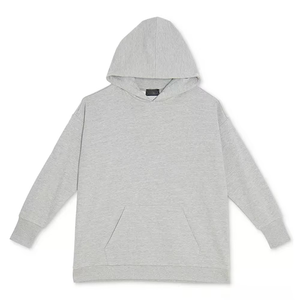 Vente en gros de survêtements 2 pièces pour femmes pull en coton poche kangourou à capuche vêtements de sport tendance pour femmes - Product Image 3