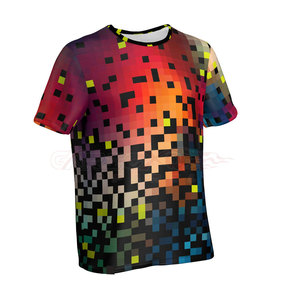 Venta al por mayor hombres sublimación camiseta mejor calidad OEM deportes entrenamiento tela poliéster sublimación camisetas para hombres - Product Image 3