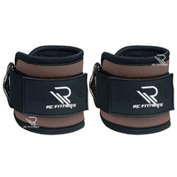 Soporte de Tobillo de Cuero Personalizado para Ejercicio en Gimnasio, Protección Profesional, Transpirable, Accesorio para Máquina de Cable, Ajustable