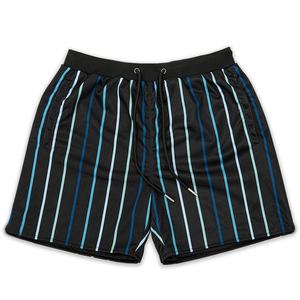 Pantalones Cortos de Playa Casuales de Verano para Hombre, con Cordón Elástico en la Cintura, Estampado a Rayas Simple, de Alta Calidad, con Logotipo Personalizado OEM - Product Image 3