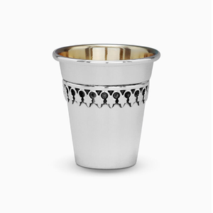 <b>Vintage</b>-style metal Kiddush cups at wholesale prices offer an old-world charm for collectors and Judaica enthusiasts From India - Product Image 2