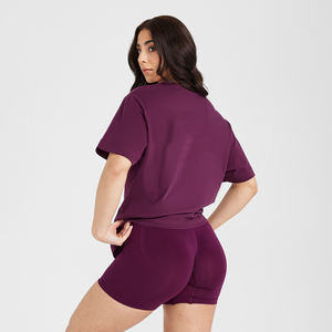 Chemise et short surdimensionnés confortables ensemble d'été deux pièces pour femmes en tissu de coton respirant vêtements décontractés pour les journées chaudes - Product Image 2
