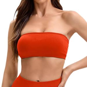 Soutien-gorge de yoga sans fil réglable à double couche pour femmes avec logo avant pour le sport et la salle de sport - Product Image 1
