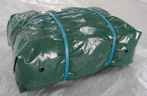 Bâche en maille PE verte transparente, ignifuge, résistante aux UV, imperméable, pour camion, transport de marchandises, découpe industrielle - Product Image 5