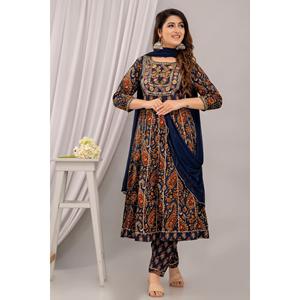 slim fit dress slacks Shop Navy Blue Georgette Kameez with Skirt Suit Online Shopping for Women &  Girls – HATKE BRIDE main image 0