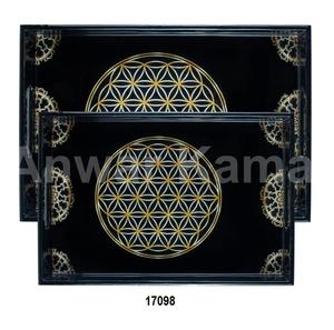High Quality Gold Metal Rectangular Shape <b>Tray</b> Coffee & <b>Tea</b> <b>Tray</b> for Home Hotel Kitchen & Restaurant - Product Image 4