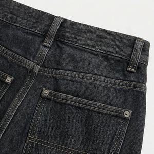 Pantalons en jean pour femmes, taille élastique, fermeture personnalisée, respirant, jean personnalisé, couleur personnalisée, streetwear décontracté, mode - Product Image 5