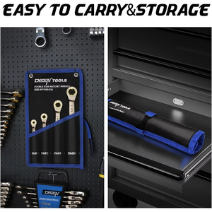 DISEN 2025, juego de llaves hexagonales de 4 piezas de un solo extremo, trinquete, 72 dientes, acero al cromo vanadio, 700lb-ft, negro, niquelado, bricolaje - Product Image 5