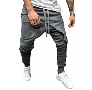 Nouveauté Pantalon de survêtement unisexe de haute qualité à entrejambe tombant Respirant Taille élastique Personnalisé - Product Image 1