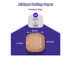 Custom Logo Airfryer Set State-of-the-Art 220C <b>Model</b> Heat Resistant Oil Proof Offset Paper Food Safe Business Card Usage - Product Image 1
